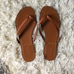 Sz 7 J Crew Cognac Rio Sandals